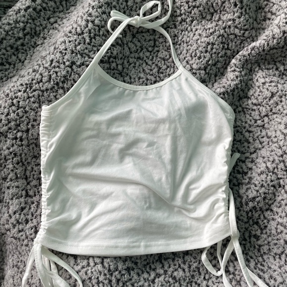 Ruched Cropped Top - Picture 1 of 3